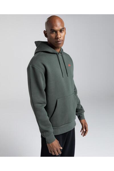 Kappa Αυθεντικό ανδρικό φούτερ Fuji Khaki Oversize Fit Hoodie