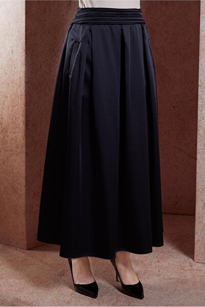 Alvina Long Satin Skirt - 60580 Model