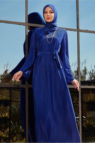 Alvina 44577 Μοντέλο Φόρεμα Χιτζάμπ με Ζώνη