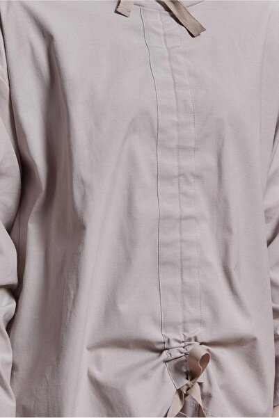 Alvina GIRLING DETAILED COTTON SATIN BLUZ 44470