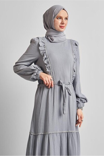 Alvina Firfir Detail Muslin Dress 45559