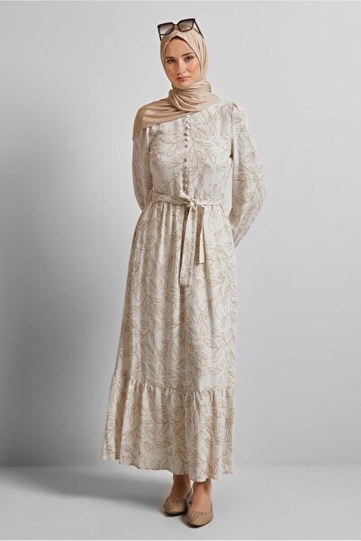 Alvina Ленена рокля с колан 45726