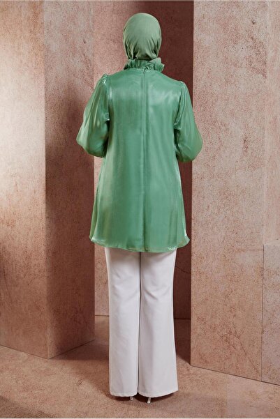 Alvina Flower Detailed Three-Dimensional Tunic - 44568