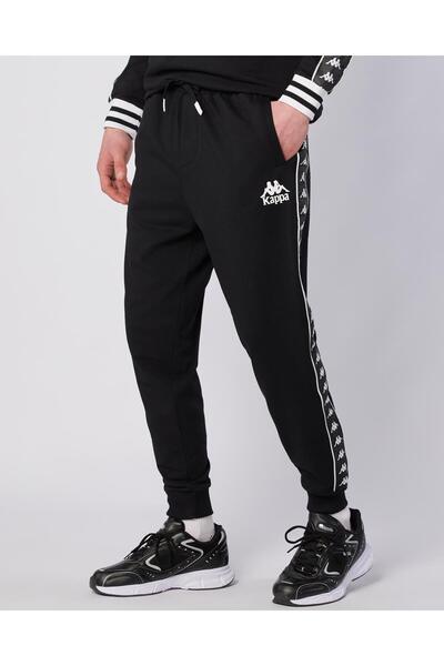 Kappa Banda Stars Pant Erkek Siyah Regular Fit Eşofman Altı