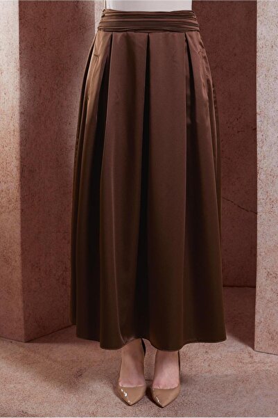 Alvina Satin Long Skirt 60580