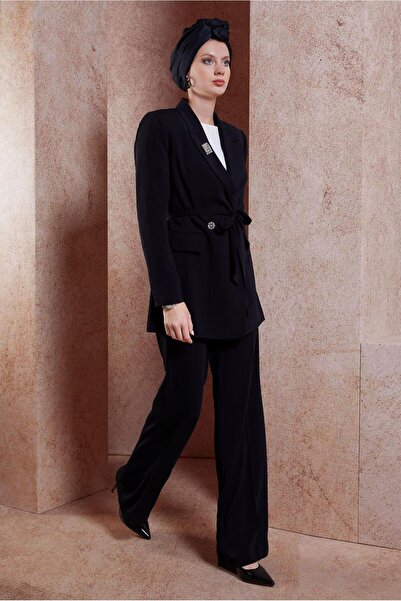 Alvina BROŞ DETAYLI PANTOLONLU TAKIM 30444