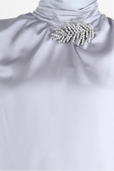 Alvina ACCESSORY DETAILED SATIN TUNIC 43523