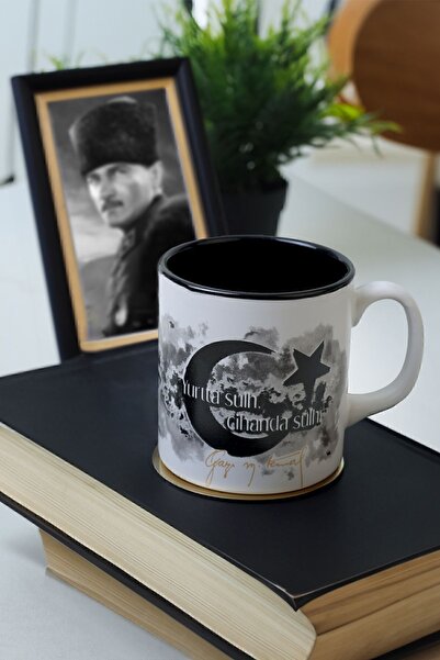 Keramika 10 Cm Mug for Atatürk - Cihanda Sulh Special Tin