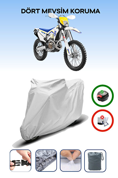 Breen Durable Waterproof Motorcycle Tarpaulin for Husqvarna FE 450 - Rear Bag...
