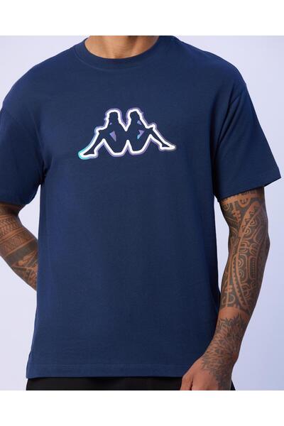 Kappa Lorenzo Erkek Lacivert Regular Fit Tişört