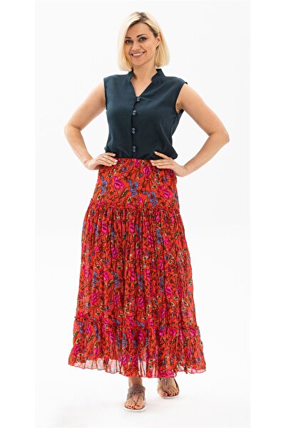 Eliş Şile Bezi Αμάνικη υφασμάτινη μπλούζα Şile Arzu Summer Blouse Petrol Ptrl