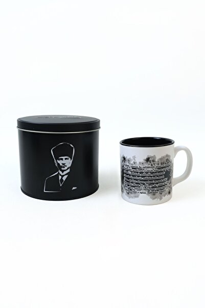 Keramika Atatürk Istiklal Anthem Mug - Special Tin, 10 Cm