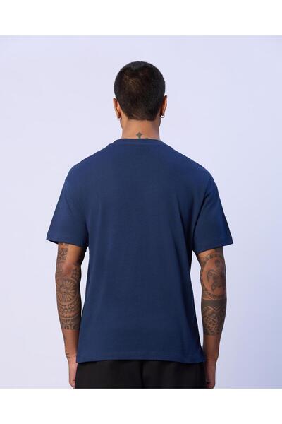 Kappa Lorenzo Erkek Lacivert Regular Fit Tişört