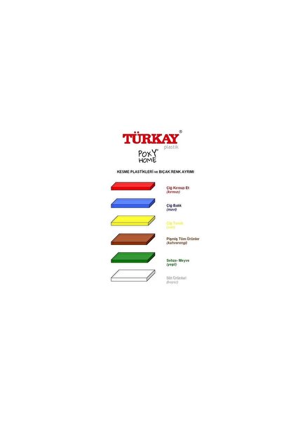 Türkay Polyethylene Cutting Board, Cutting Sheet Plastic Blue 30X50X4 cm