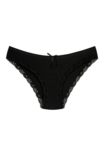 Newlilla 1901 Kaşkorse Dantel Paça Bikini Külot Paketi - V2