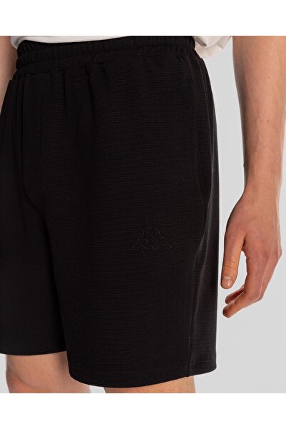 Kappa Ανδρικό μαύρο σορτς με κανονική εφαρμογή Tolgana Short