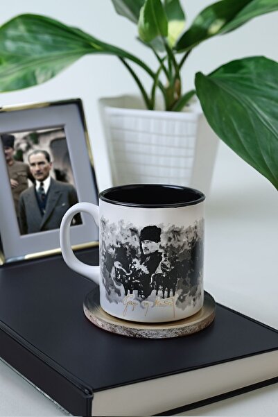 Keramika Atatürk Istiklal Anthem Mug - Special Tin, 10 Cm