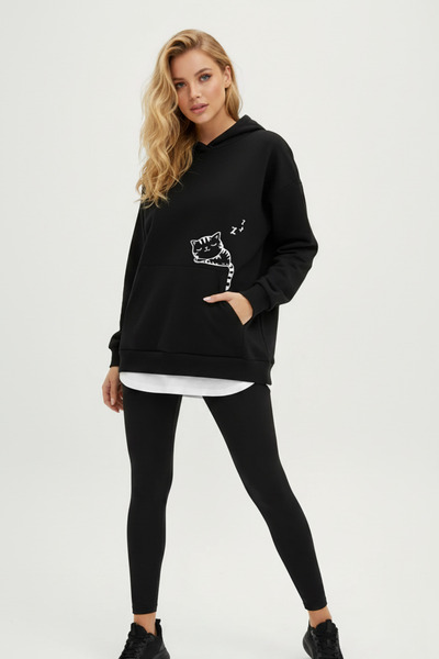 UNCİA OUTDOORS Unisex Oversize Εκτυπωμένο