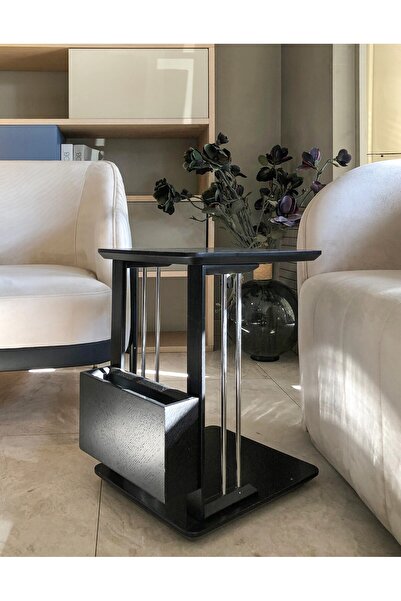 Livamob By Marangoz Kare Siyah Kılçıklı Sehpa – Dergilikli, Modern Tasarım