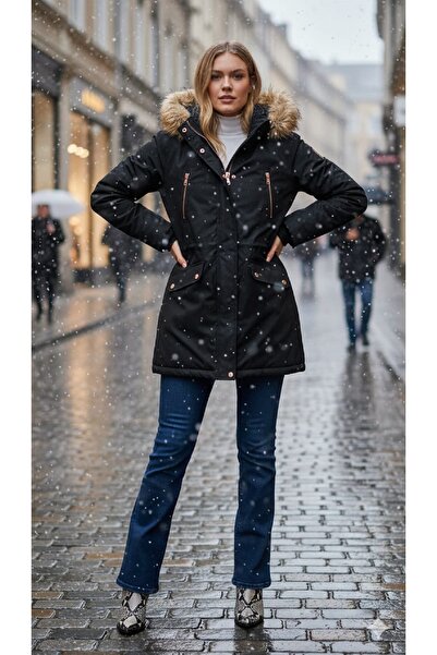 DYNAMO Women's Sports Canvas Hooded Parka M5300 Bgl-St03986