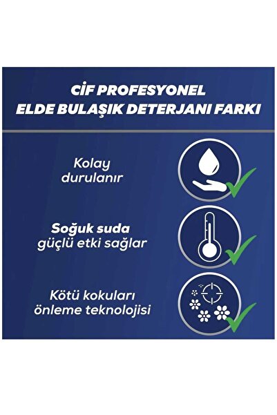 Cif Professional Bulaşık Deterjanı Elde Yıkama 10 lt (5lt x 2 adet)