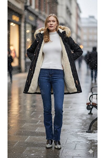 DYNAMO Women's Sports Canvas Hooded Parka M5300 Bgl-St03986