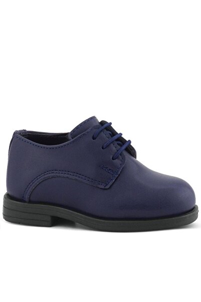 Rakerplus Pantofi de școală pentru copii Oxford cu șireturi albastru bleumarin