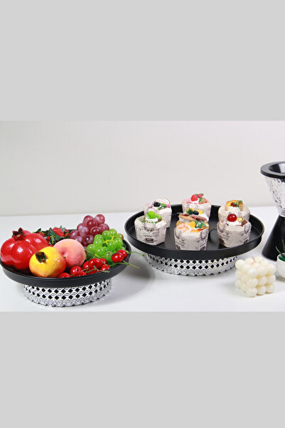 Generic Cake, sweets and fruit stand set 26/30 cm
