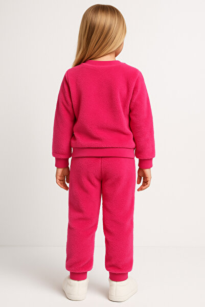 MUSCO Girl's Set Fleece Winter Plush Civiv Twety Model Top and Bottom Set