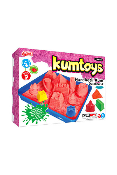 Kumtoys Hareketli Kinetik Kum 1000 Gr (6 Kalıp Hediyeli)