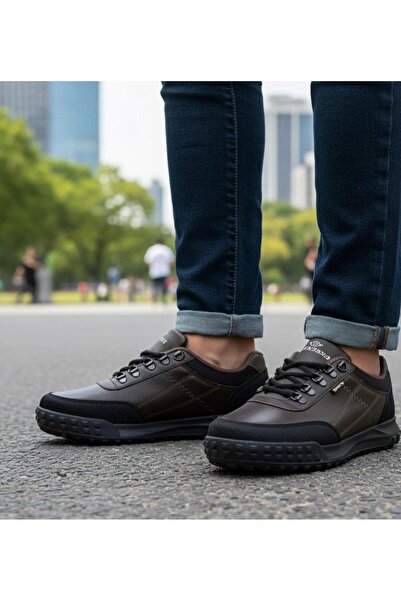 Dakırs Erkek Kışlık Suya Dayanıklı Kaydırmaz Günlük Spor Trekking Outdoor Ayakkabı Ortopedik Bağcıklı
