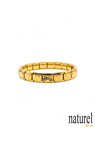 Naturel Tılsım Unisex İtalyan Charm Gold Bileklik