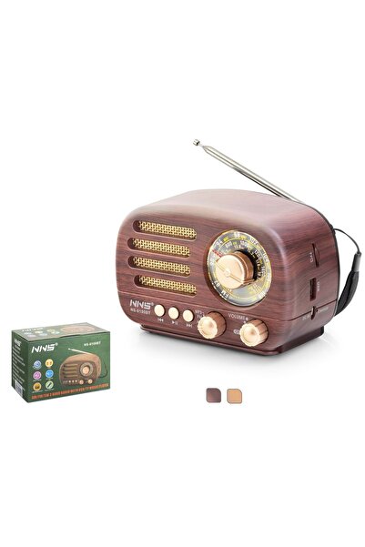 NNS NS8100BT Bluetooth Nostaljik FM Radyo TWS USB TF Taşınabilir Hoparlör