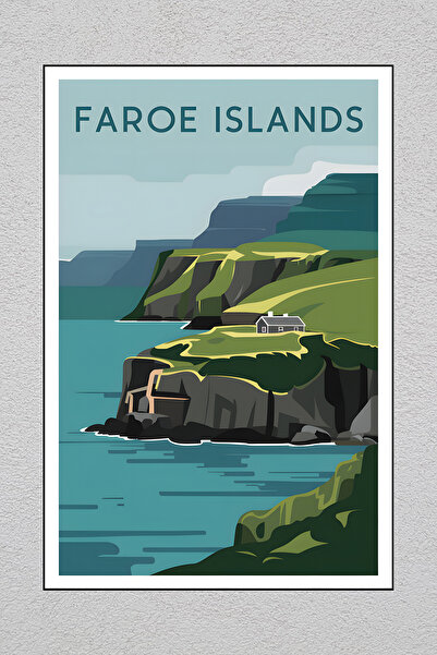 Lucena Metal Printed Faroe Islands Vintage Decorative Wall Painting