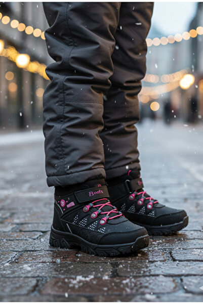 Bolimex حذاء NHA 5105 للأطفال ذو نعل مطاطي مرن ومضاد للانزلاق باللون الأسود و...