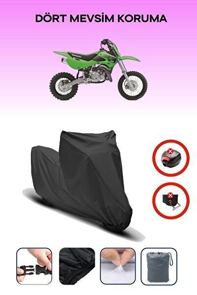 Breen علامة تجارية سوداء لدراجة كاواساكي KX 65 غير متوافقة مع الحقيبة الخلفية