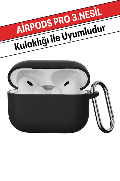 WANNA PROTECT AirPods Pro 3.Nesil Uyumlu Darbe Emici Kancalı Yüksek Kalite İç...