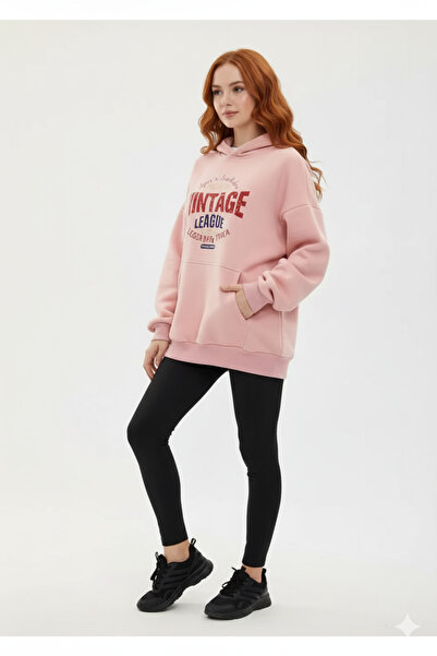 UNCİA OUTDOORS Unisex Oversize με κουκούλα και στάμπα