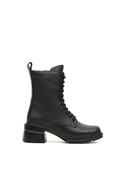 Bulls & Gulls Hakiki Deri Topuklu Kaymaz Taban Kadın Postal Bot