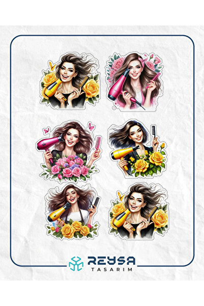 Reysa Tasarım Kuaför Sticker Set