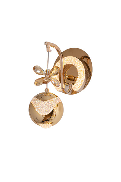 best power LED Wall Lamp 9842-W – 15W, 3 Colors (White/Yellow/Cream), Elegant Design, Gold Finish