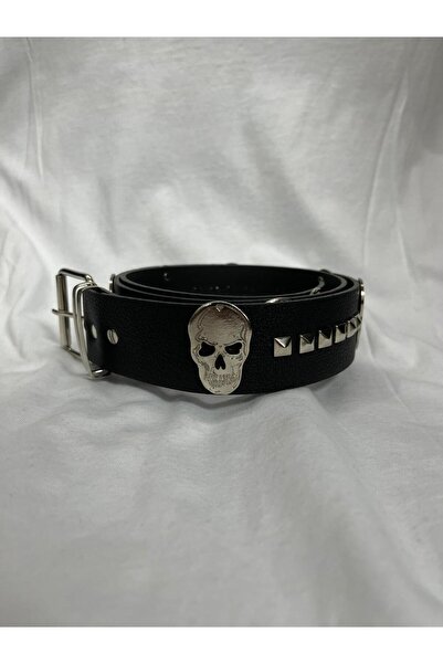 DÜKKAN DESİGN حزام جلد بانك قوطي مرصع