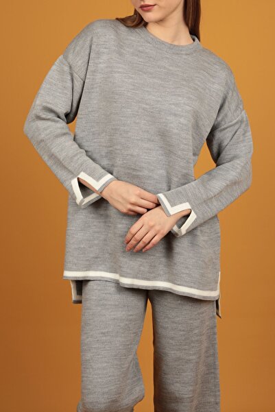 modabirsen Slit Detailed Knitwear 2-Piece Set