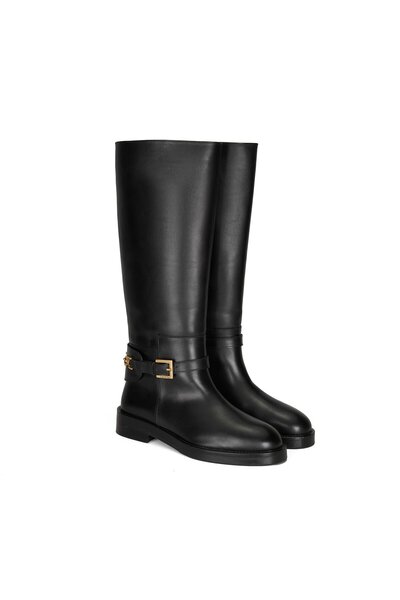 Desa Women's Black Leather Boots