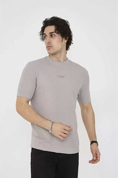 ARONA Mdb Unisex Crew Neck Lim Fit Thirt Dyed Gray