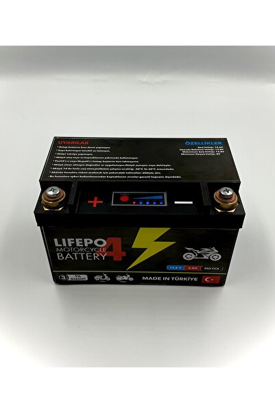 NowaPower 12v 6ah Motorsiklet Aküsü Lifepo4 Lithium Akü (150*85*95)