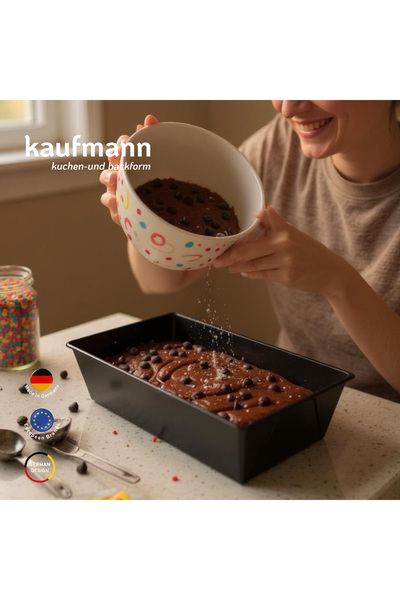 KAUFMANN Classic Baton Cake Mold 30 × 11 cm – Carbon Steel, Non-Stick Coating