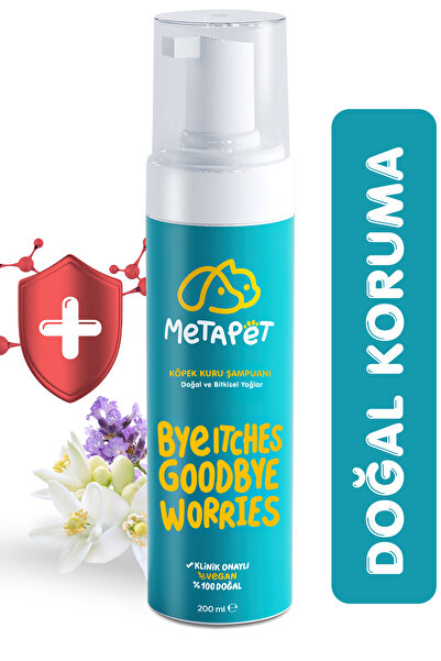 Metapet Köpekler Için Kuru Köpük Şampuanı (Bit Pire Parazit Kene Damlası Tarağı Tasması Ile Kullanılabilir)