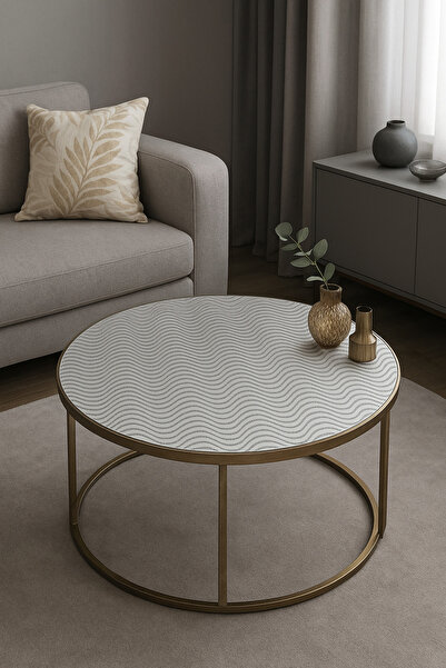 Rona Home Husă pentru măsuță de cafea, cu design elegant, din 3 piese, pentru măsuță de cafea, ușor de spălat, rezistentă la pete, pentru sufragerie.