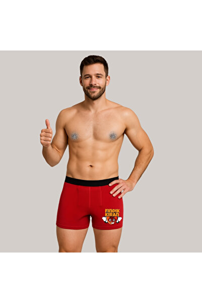 UNIQUE DESIGN Hazelnut Breaking Printed Espiri Printed Cotton Men's Boxer